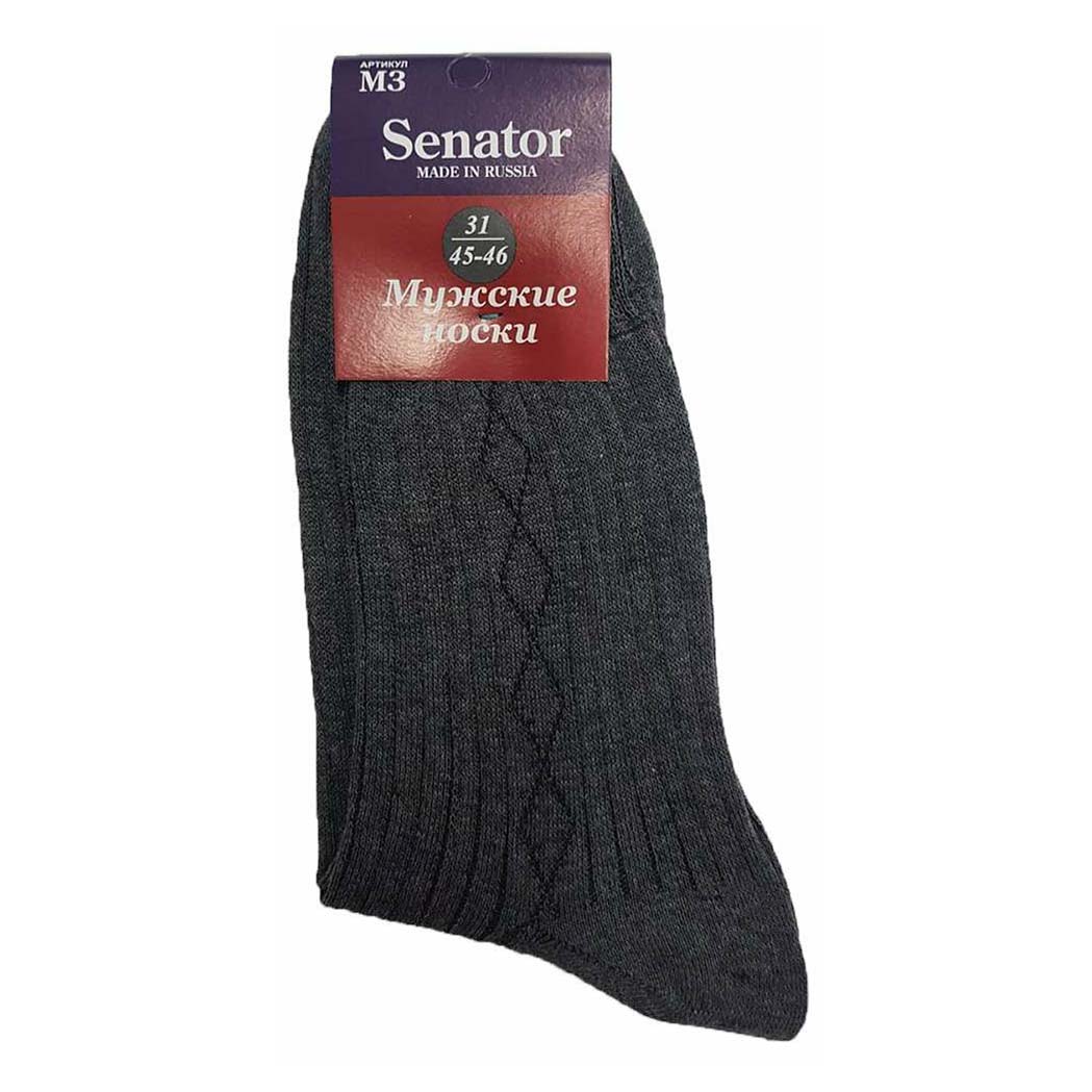 Носки мужские серые 31 Senator. Цвет: серый