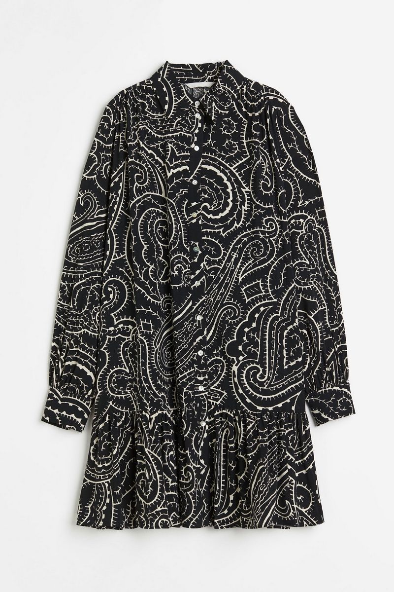 

Платье женское H&M 1217779 черное M, Черный, 1217779