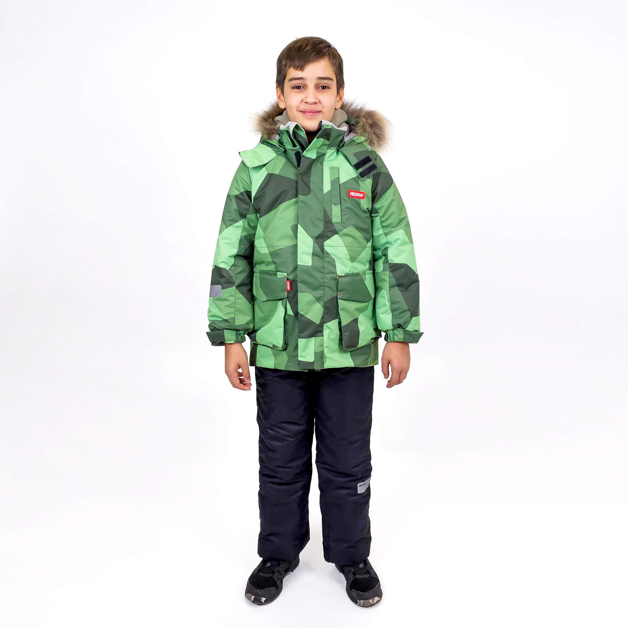 Куртка детская HEDDA 58113, Зеленый, 128 куртка детская hedda 58110 olive green 140