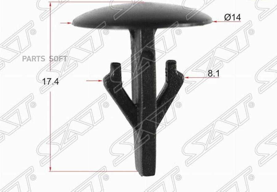 

Клипса Обшивки Капота Honda (1 Шт.) SAT STKJ1055
