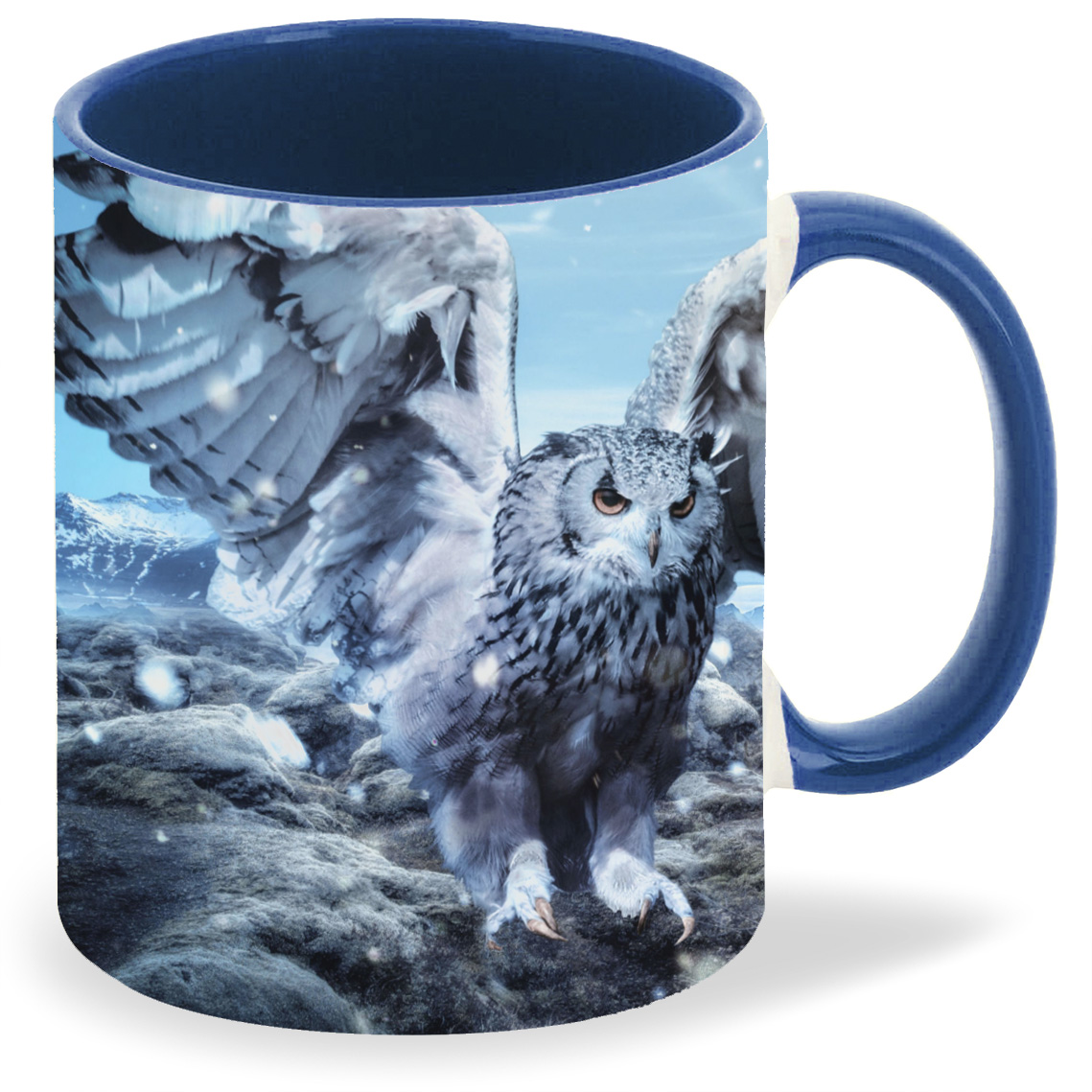 

Кружка CoolPodarok Сова на фоне иней, Сова на фоне иней