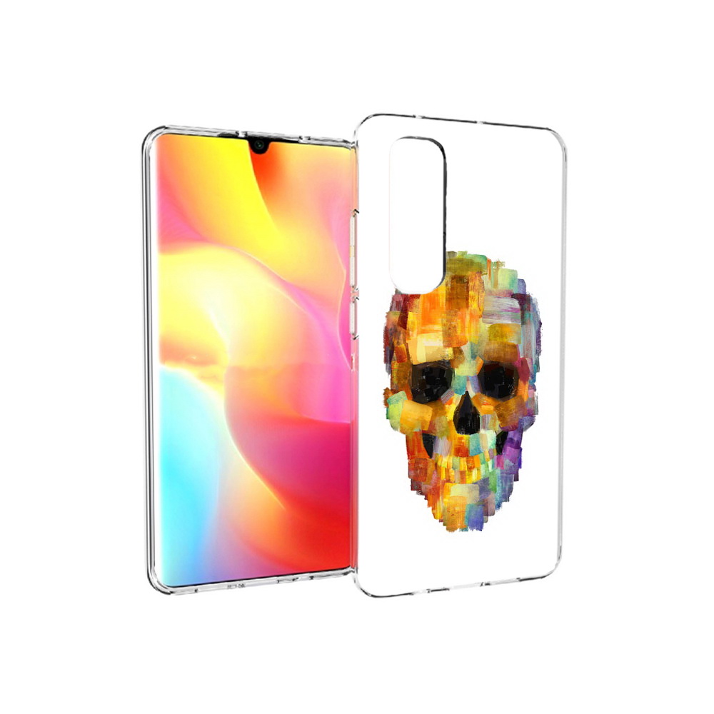 

Чехол MyPads Tocco для Xiaomi Mi Note 10 Lite нарисованный череп (PT149714.254.516), Прозрачный, Tocco