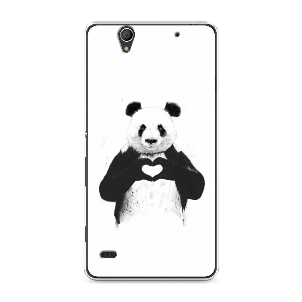 

Чехол Awog на Sony Xperia C4 "Панда love", Разноцветный, 52650-10