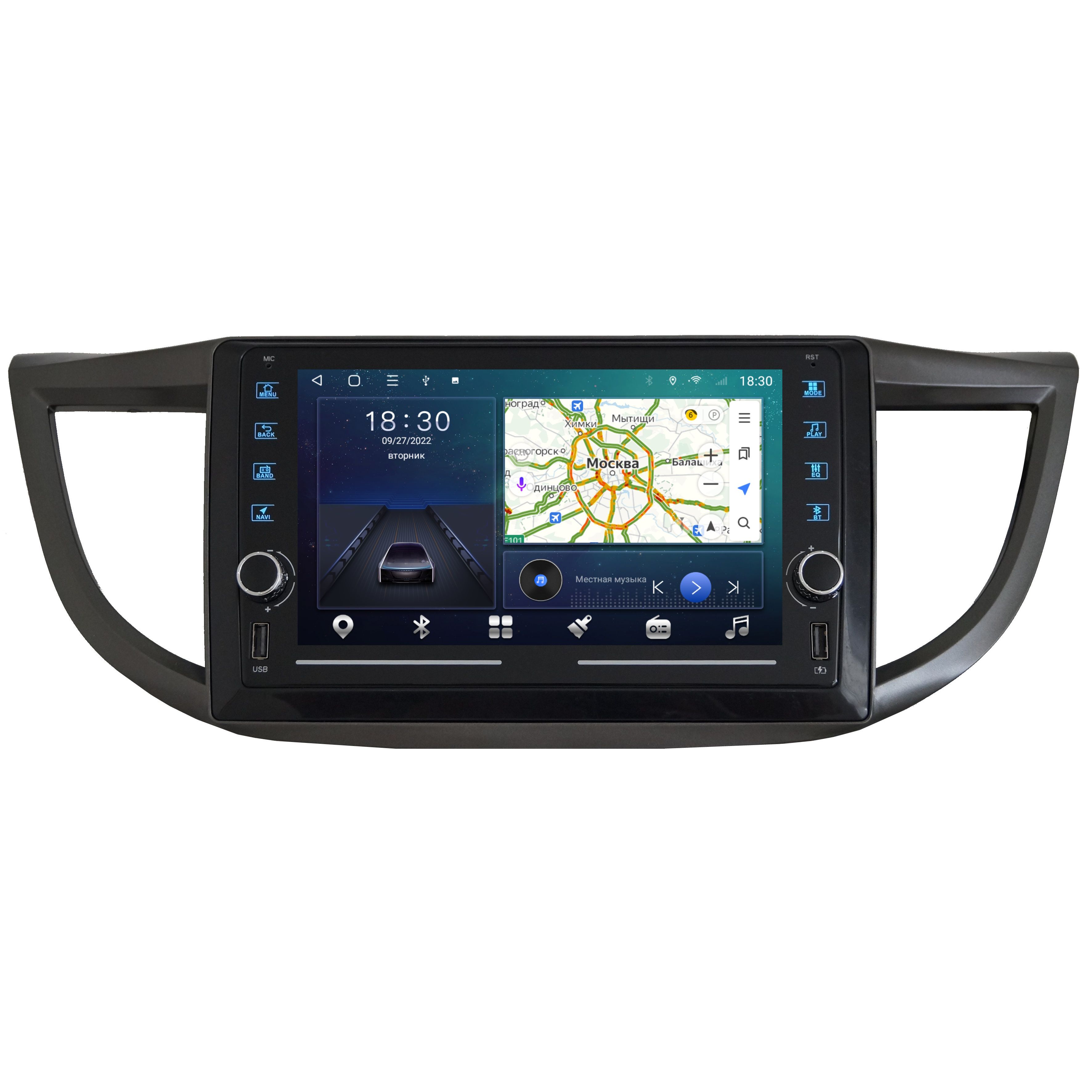 Магнитола R320 Honda CR-V 4 2012-2016 - Android 13 - Процессор 8 ядерный - CarPlay - QLED