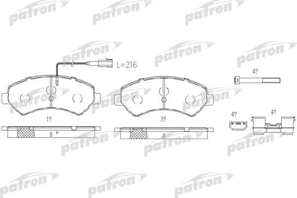 

Тормозные колодки Patron PBP1927
