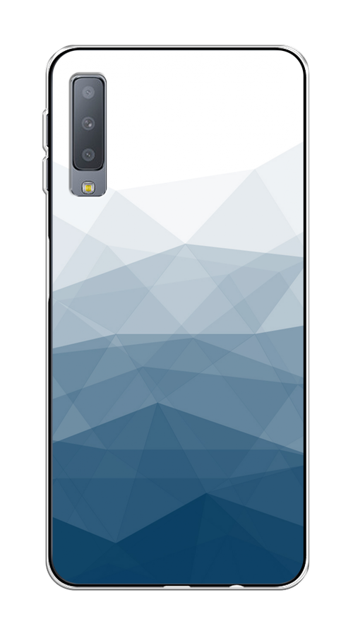 

Чехол Awog на Samsung Galaxy A7 2018 "Абстракция небо", Синий;голубой;белый, 26750-3