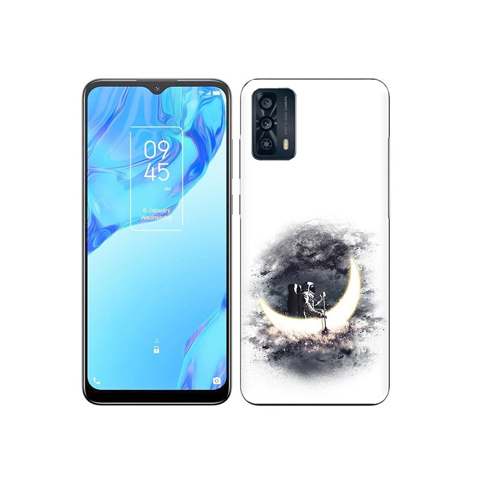

Чехол MyPads Tocco для TCL 20B лунный путешественник, Прозрачный, Tocco