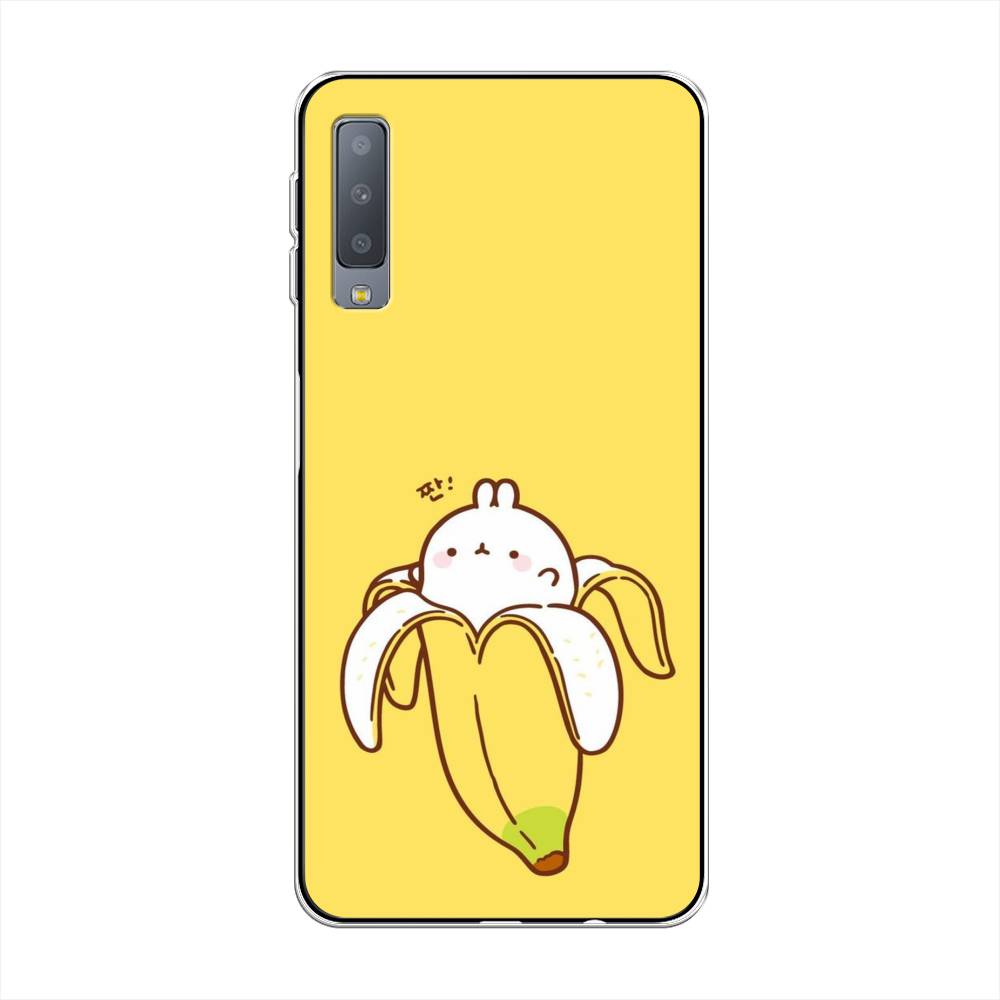 

Чехол Awog на Samsung Galaxy A7 2018 "Зайчик-бананчик", Желтый;белый, 26750-2
