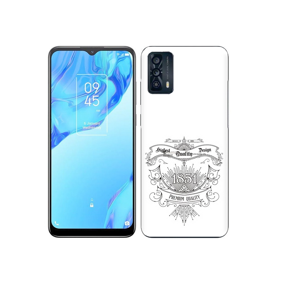 

Чехол MyPads Tocco для TCL 20B логотип 1851 год, Прозрачный, Tocco