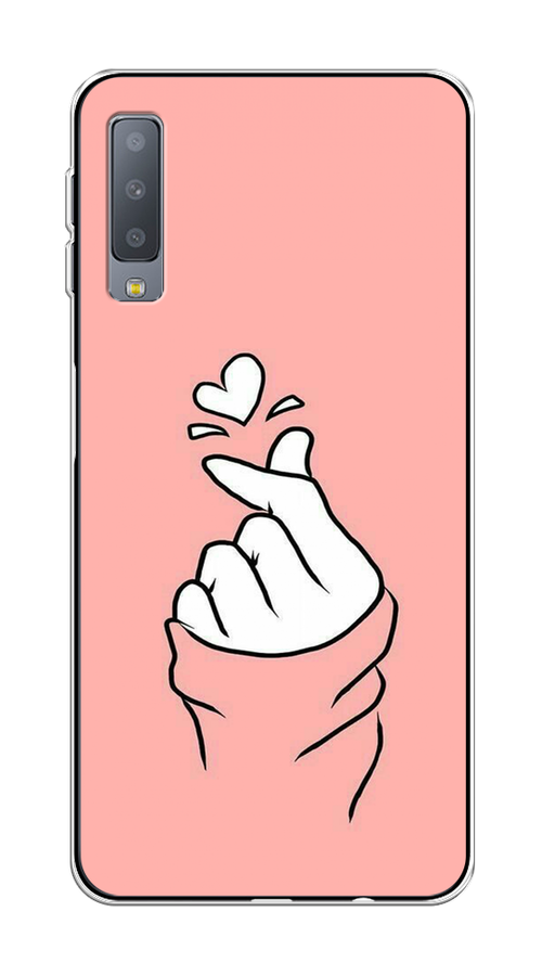 

Чехол Awog на Samsung Galaxy A7 2018 "Любовь-щелк", Оранжевый, 26750-7