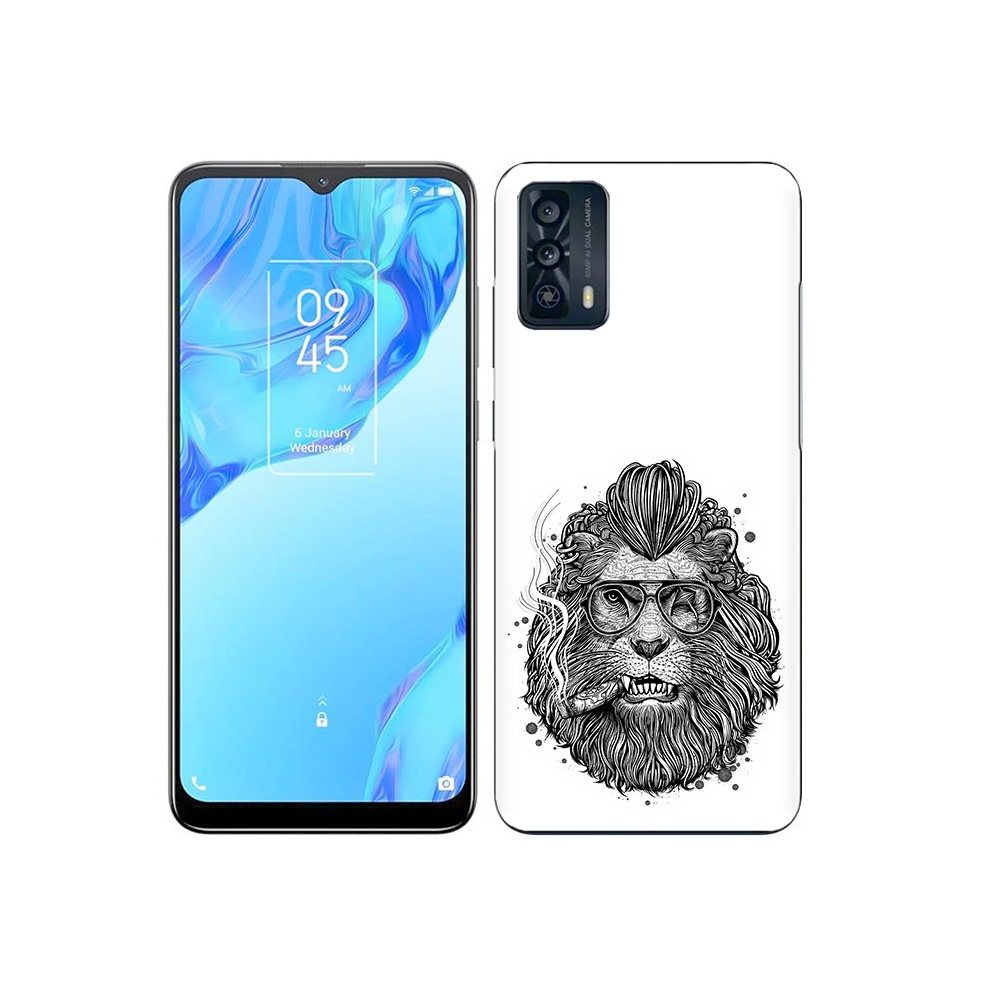 

Чехол MyPads Tocco для TCL 20B курящий лев, Прозрачный, Tocco
