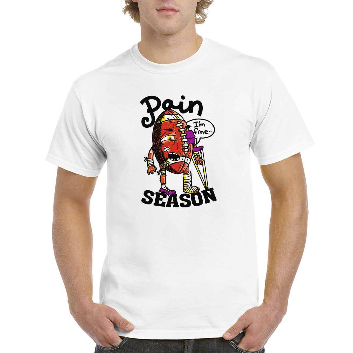 

Футболка унисекс CoolPodarok M0151329 белая 64 RU, Белый, M0151329
