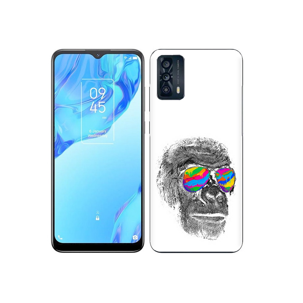 

Чехол MyPads Tocco для TCL 20B крутая обезьяна в очках, Прозрачный, Tocco
