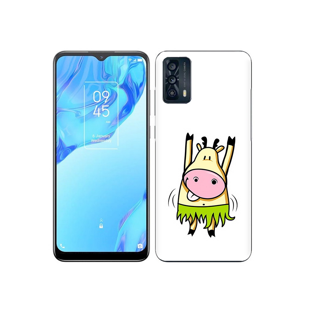 

Чехол MyPads Tocco для TCL 20B Веселая корова, Прозрачный, Tocco