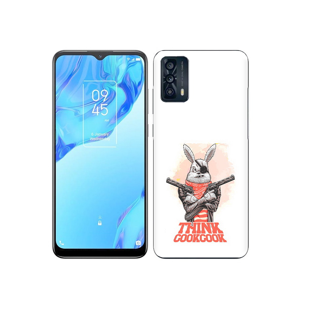 

Чехол MyPads Tocco для TCL 20B кролик пират, Прозрачный, Tocco