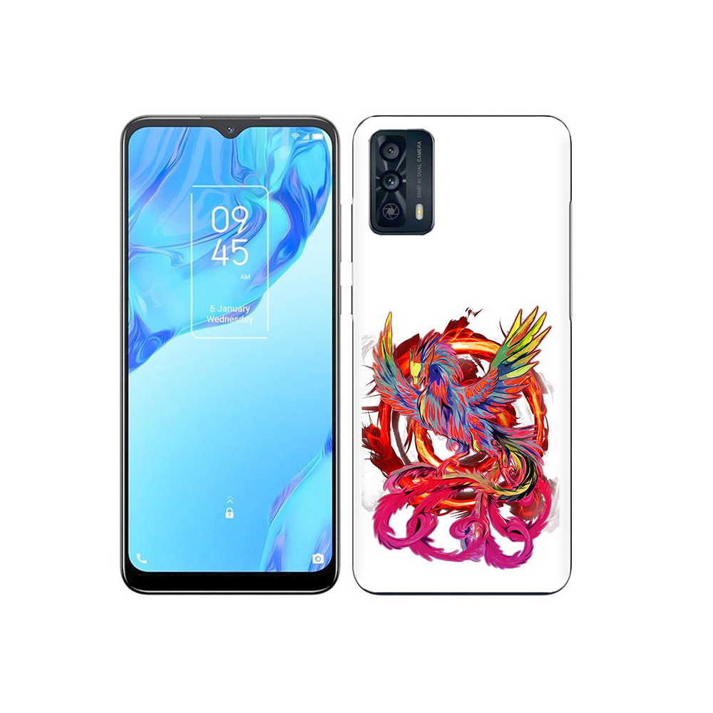 

Чехол MyPads Tocco для TCL 20B красочный феникс, Прозрачный, Tocco