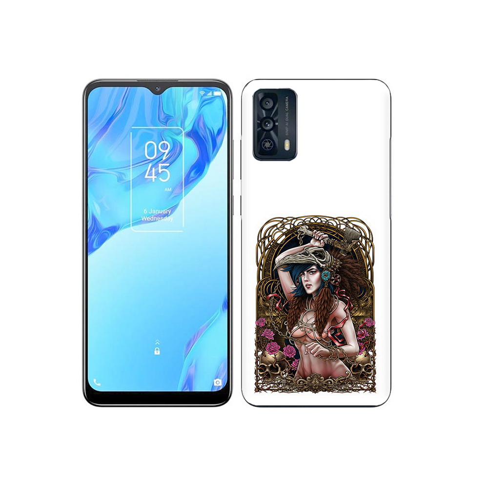 

Чехол MyPads Tocco для TCL 20B красивая девушка рисунок, Прозрачный, Tocco