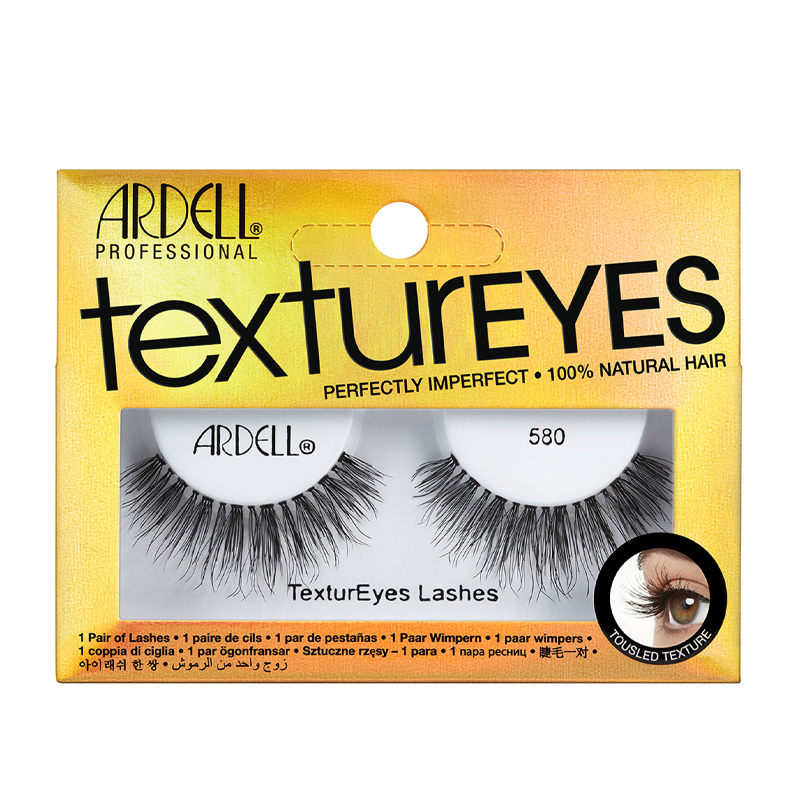 

Ресницы накладные №580 Ardell TexturEyes (Цв: Black), Черный