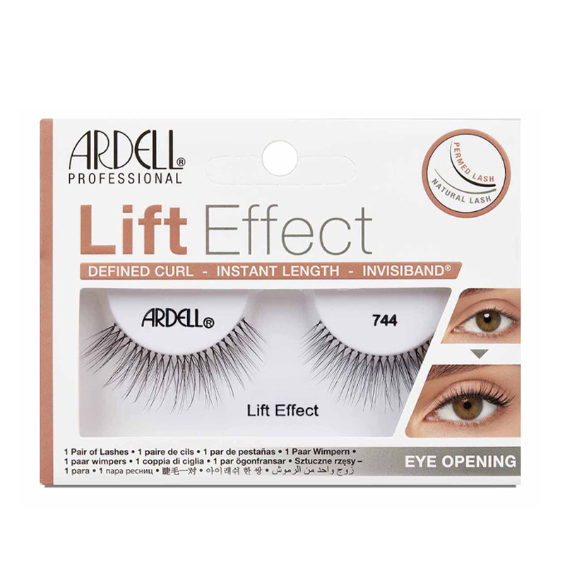 Ресницы накладные №744 Ardell Lift Effect (Цв: Black) ресницы накладные ardell prof studio effects demi whispies цв