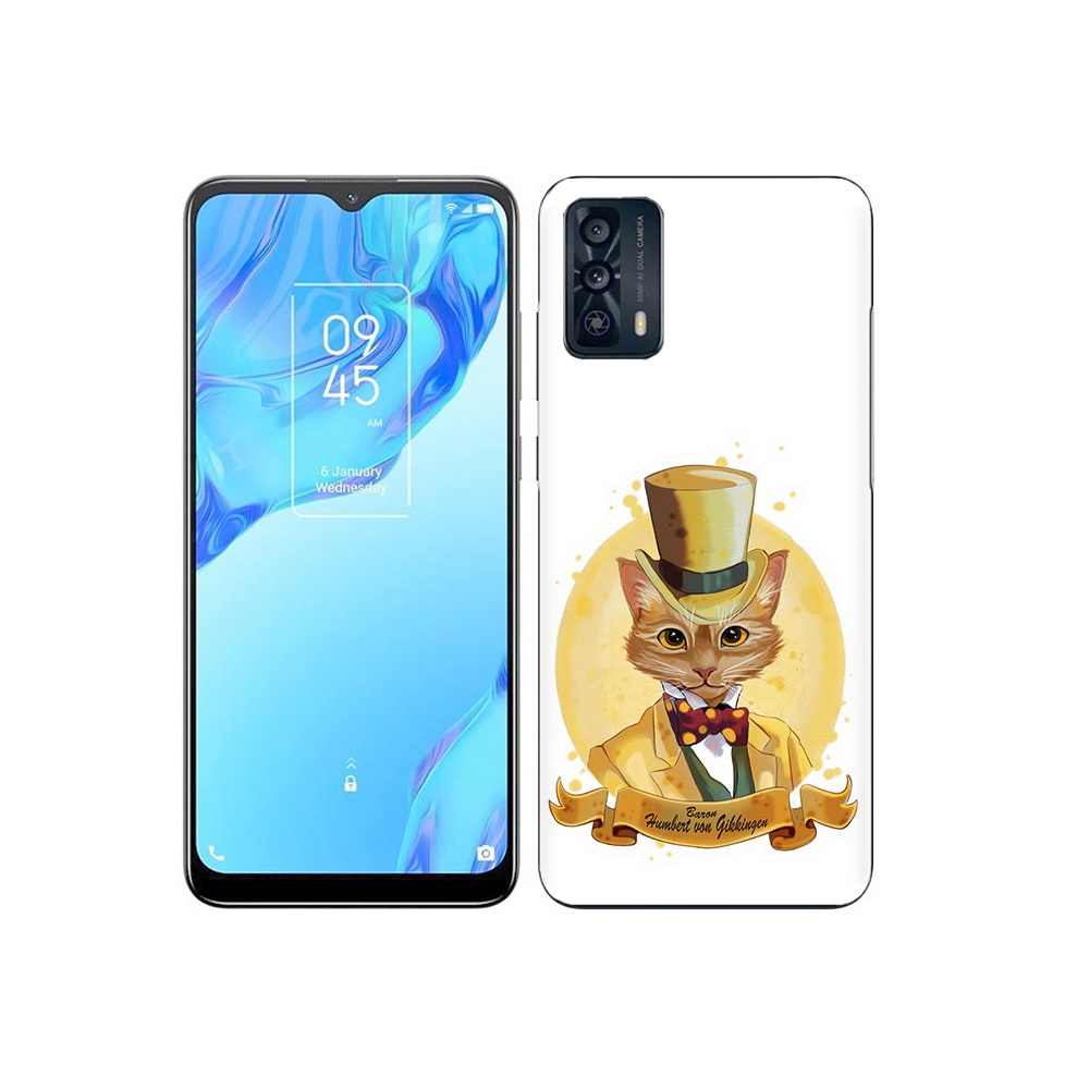 

Чехол MyPads Tocco для TCL 20B кот юрист, Прозрачный, Tocco