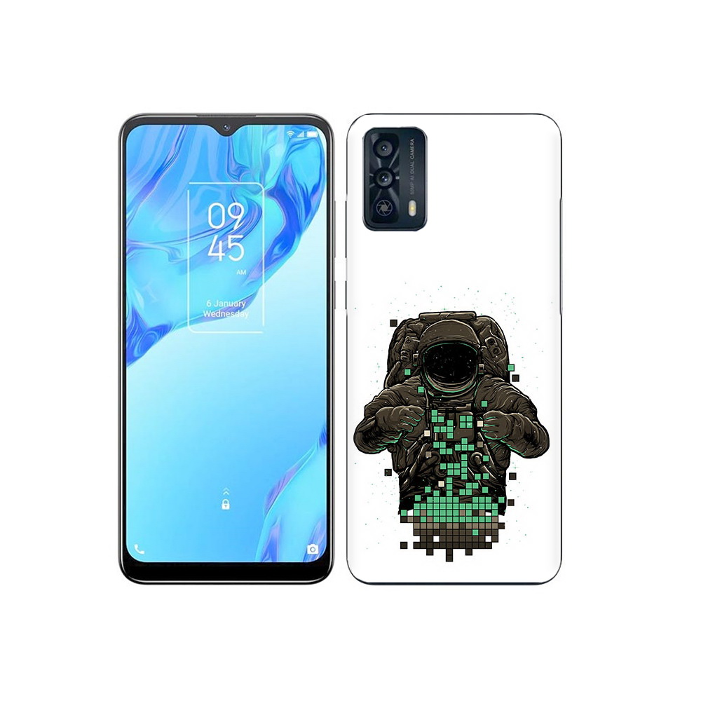 

Чехол MyPads Tocco для TCL 20B космонавт с пикселями, Прозрачный, Tocco