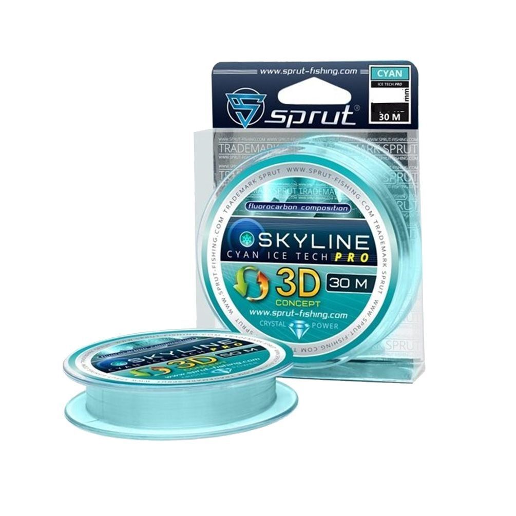 

Леска для зимней рыбалки Sprut SKYLINE 3D IceTech PRO indigo (0,165mm/30m), 1 штука (1 /, Skyline 3D IceTech pro