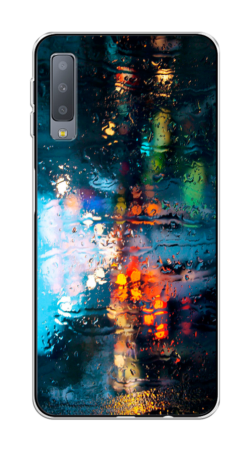 

Чехол Awog на Samsung Galaxy A7 2018 "Абстракция 28", Голубой, 26750-3