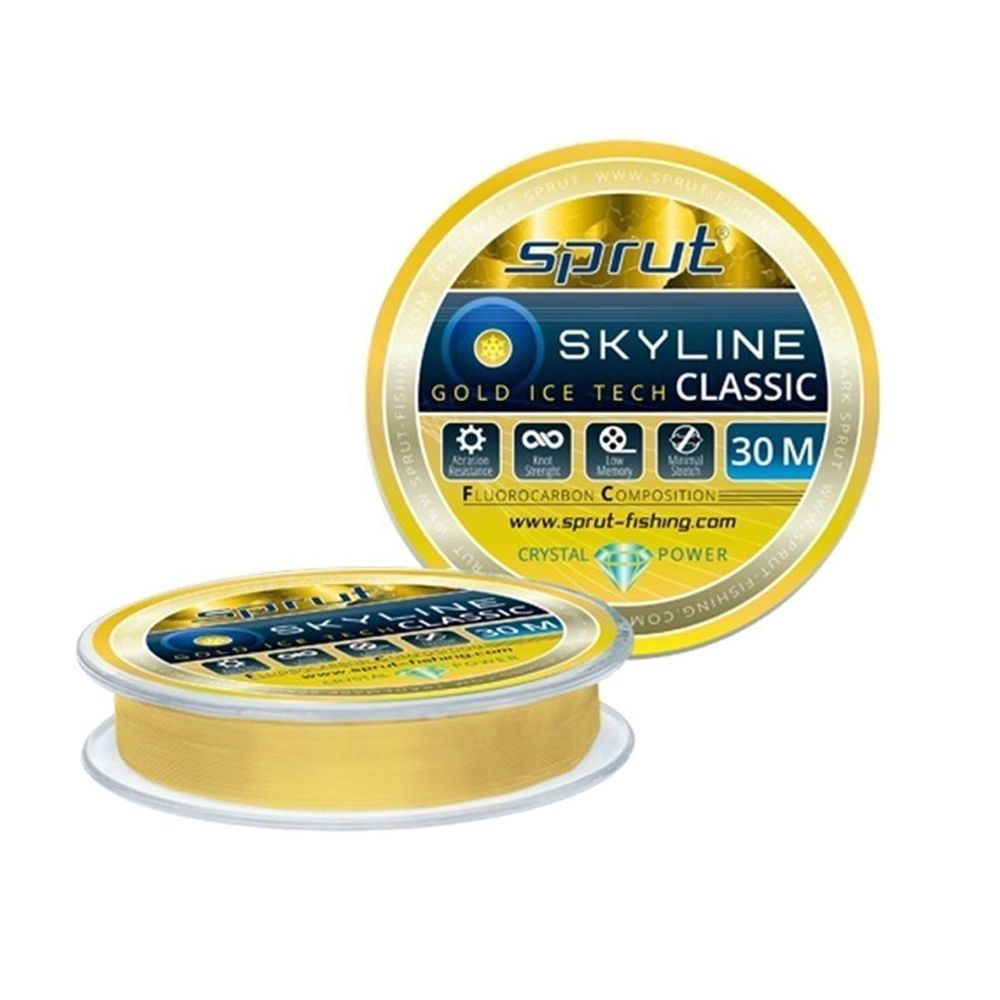 

Леска для зимней рыбалки Sprut SKYLINE CLASSIC Silver (0,145mm/30m), 1 штука (4.45 / 1 /, Skyline Classic