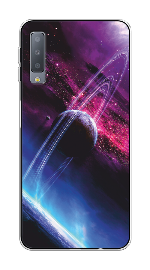 

Чехол Awog на Samsung Galaxy A7 2018 "Космос 17", Черный;фиолетовый, 26750-4