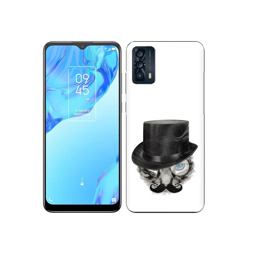 

Чехол MyPads Tocco для TCL 20B интелегентный кот, Прозрачный, Tocco