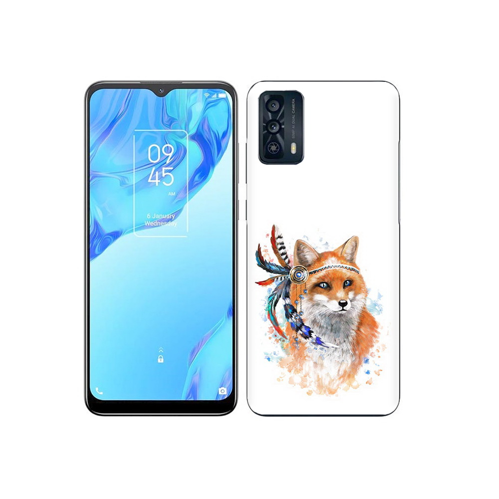 

Чехол MyPads Tocco для TCL 20B инду лиса, Прозрачный, Tocco