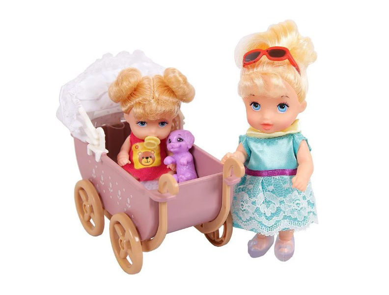 фото Набор ardana кукла с малышом в коляске и аксессуарами baby ardana