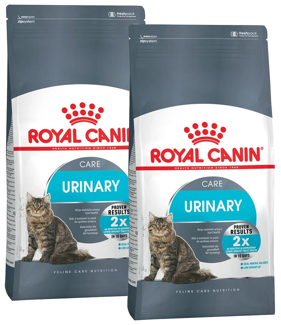 

Сухой корм для кошек Royal Canin Urinary при мочекаменной болезни, 2 шт по 2 кг