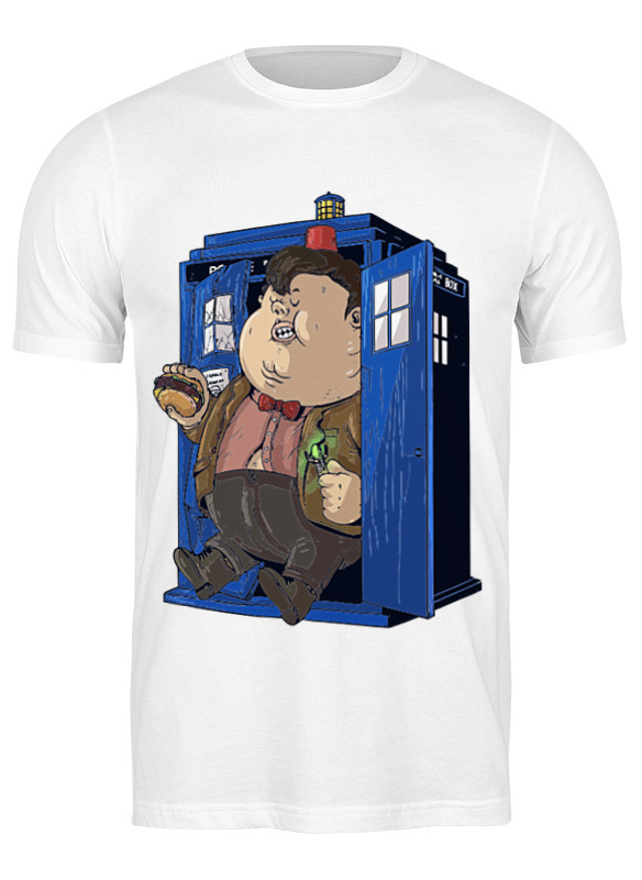 

Футболка мужская Printio Fat doctor who белая 3XL, Белый, Fat doctor who