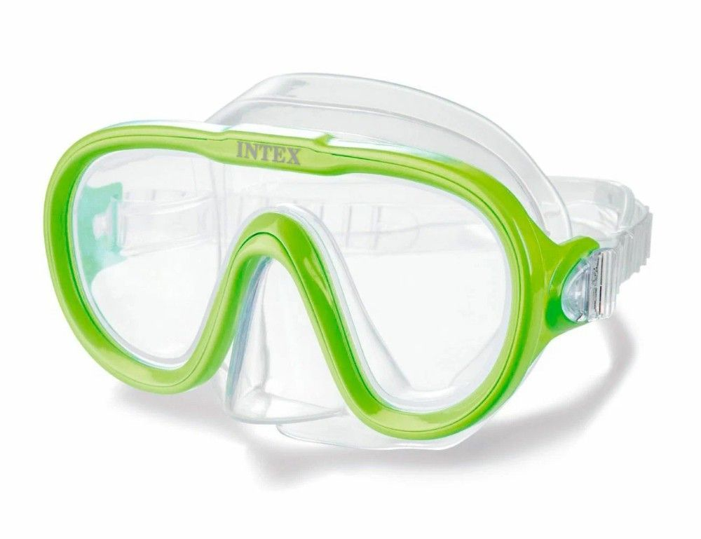 Маска для плавания Intex 55916 Sea scan swim masks, зеленая
