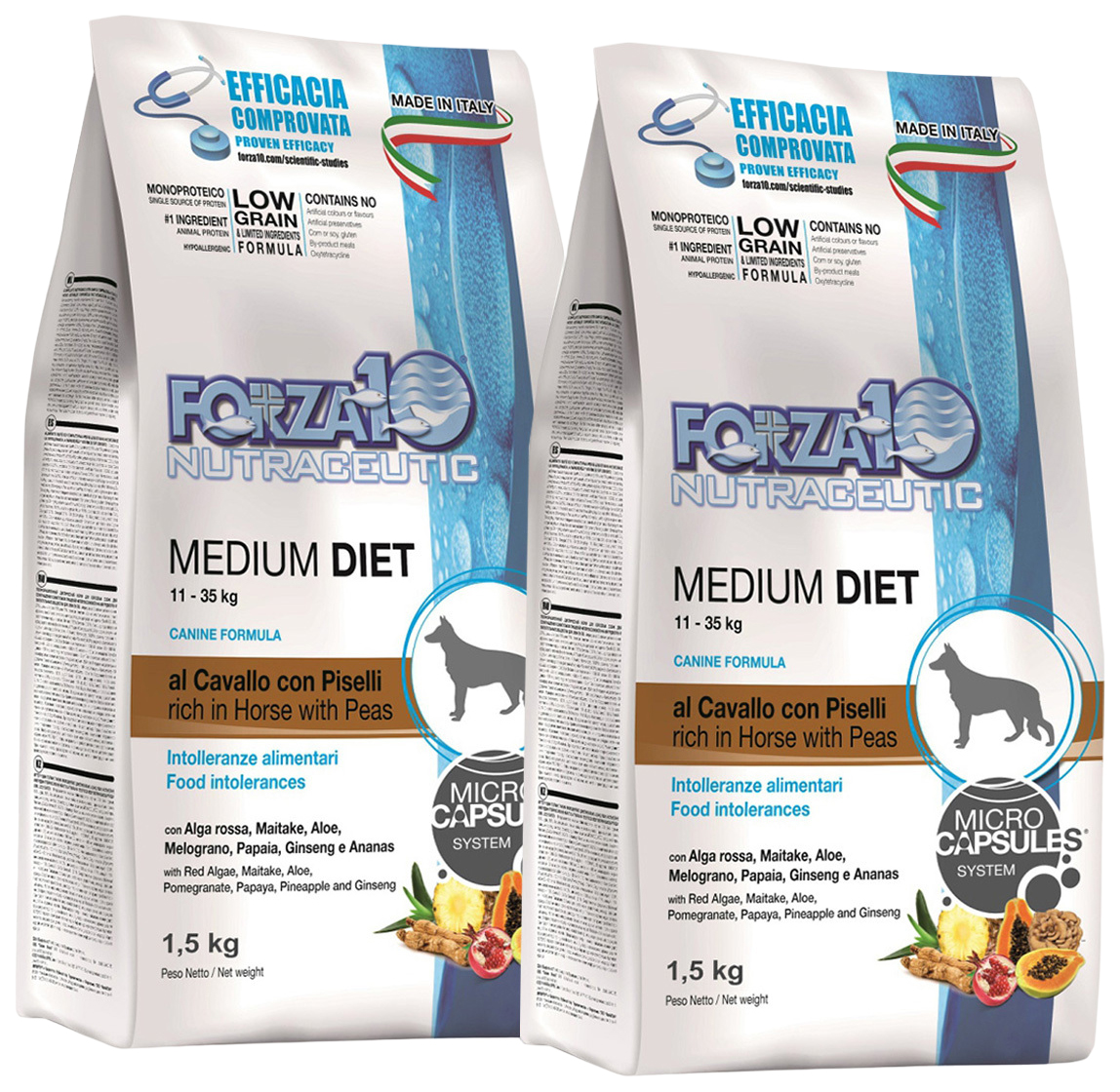 

FORZA10 FORZA10 DOG MEDIUM DIET LOW GRAIN монобелковый низкозерновой для взрослых собак ср