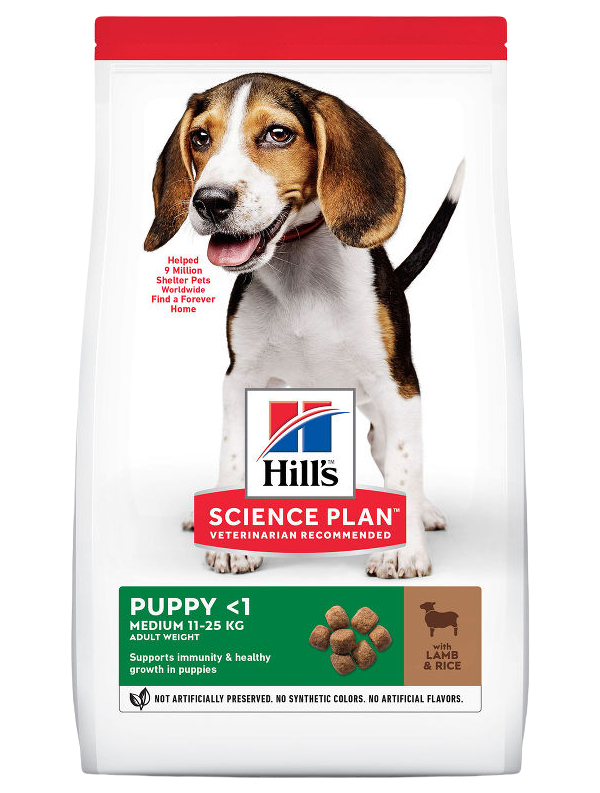 

HILL’S HILL’S SCIENCE PLAN PUPPY MEDIUM LAMB & RICE для щенков средних пород с ягненком и