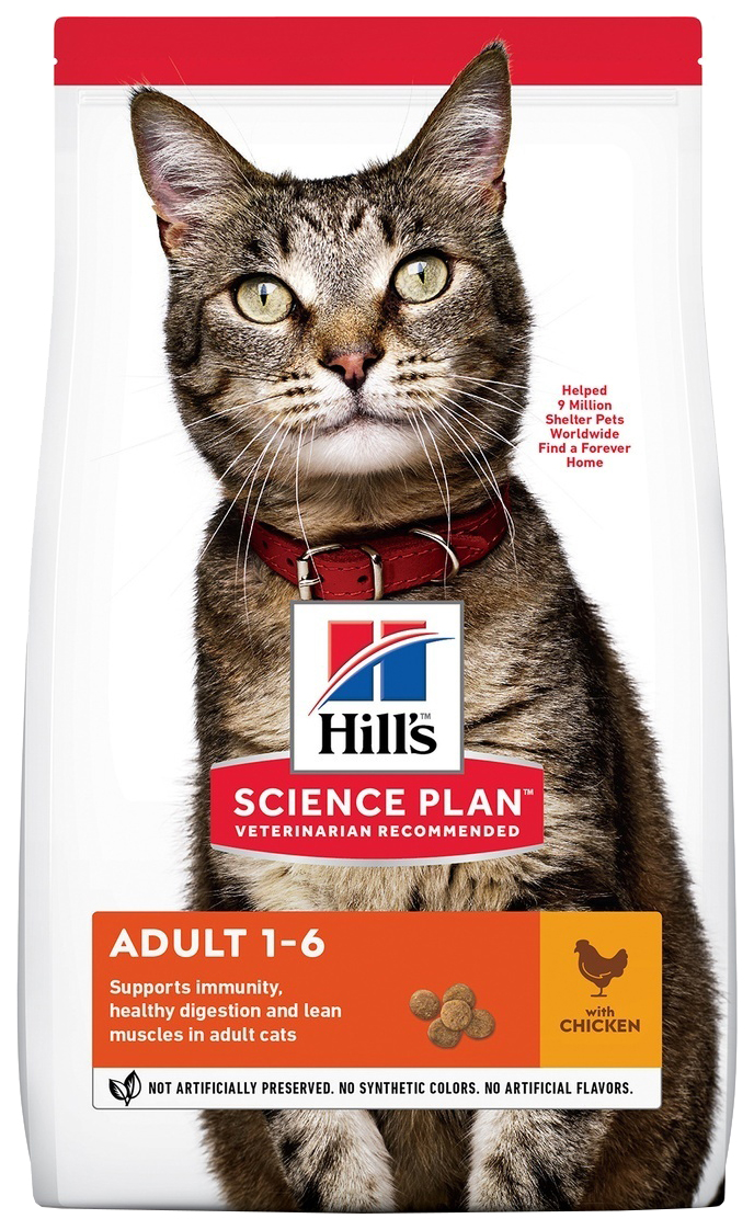

HILL’S HILL’S SCIENCE PLAN ADULT CHICKEN для взрослых кошек с курицей (10 + 10 кг)