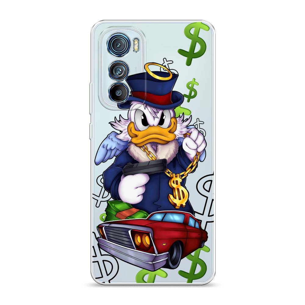 

Чехол на Motorola Edge 30 "Scrooge McDuck with a Gold Chain", Красный;синий;белый, 243250-6