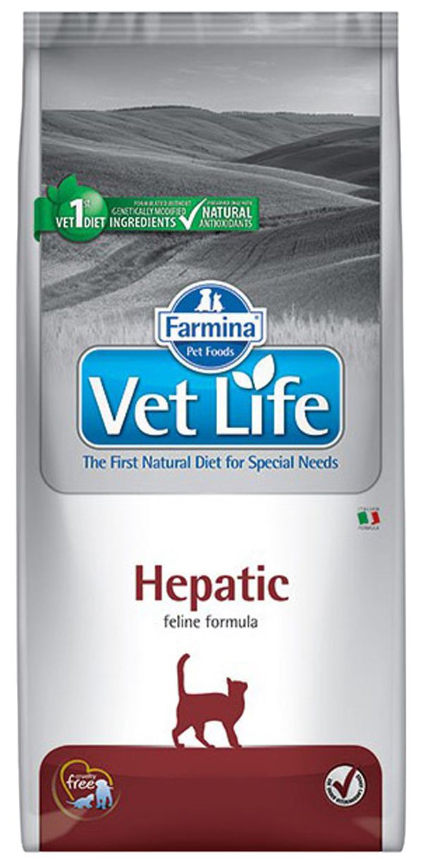 

Сухой корм для кошек Farmina Vet Life Hepatic домашняя птица 2 шт по 2 кг