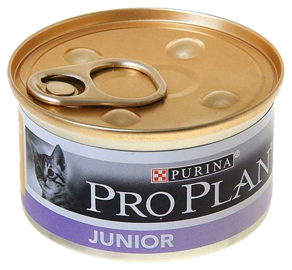 

Консервы для котят PRO PLAN Junior, курица, 24шт по 85г, Junior