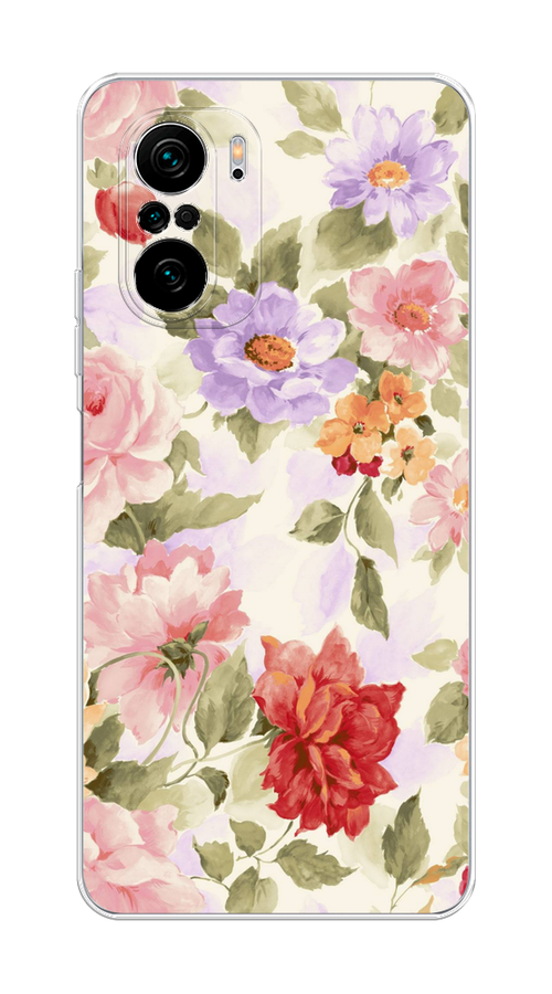 

Чехол на Poco F3, Xiaomi Redmi K40/Mi 11i "Акварельные пионы", Розовый;бежевый, 312650-1