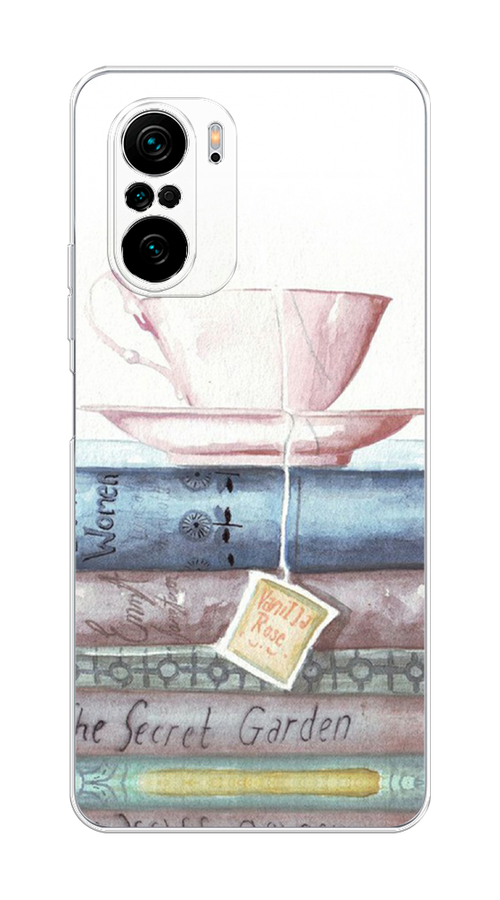 

Чехол на Xiaomi Poco F3/Redmi K40/Mi 11i "Книжное чаепитие", Желтый;розовый;белый, 312650-1