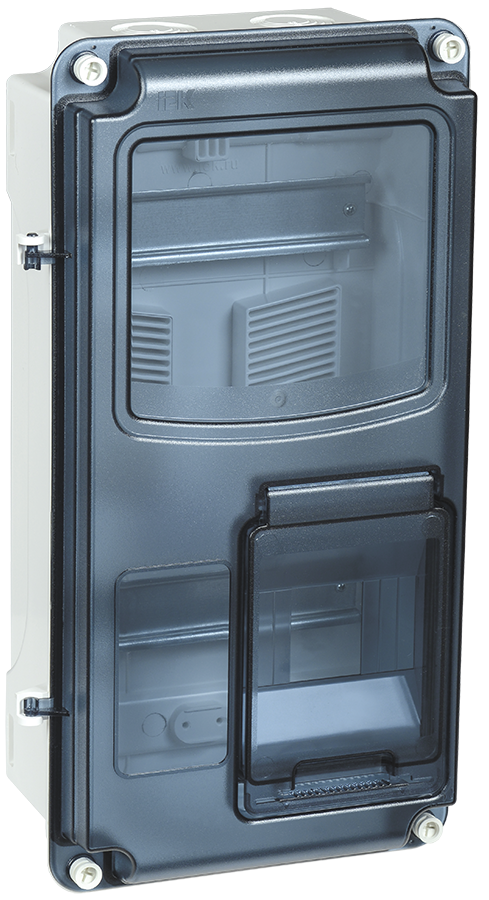 

Корпус ЩУРн-П 1/8 Krepta 3 IP66 PC пластик. IEK MSP1-N-08-66-L, Черный