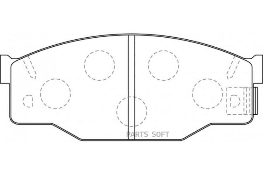 

Тормозные колодки NiBK дисковые PN4150