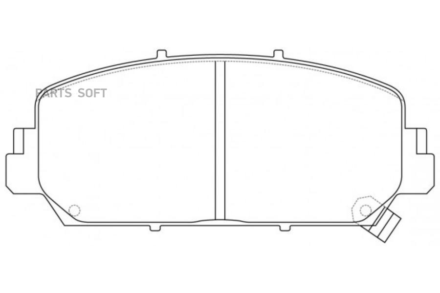 

Колодки тормозные дисковые PN0647 1шт NIBK PN0647