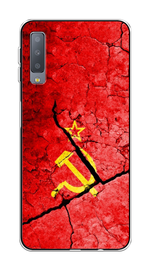 

Чехол Awog на Samsung Galaxy A7 2018 "СССР", Красный;черный;желтый, 26750-5