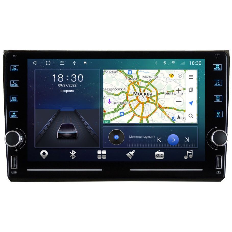 Магнитола R320 Ауди А4 Audi A4 B6, B7 2000-2009 - Android 13 - Процессор 8 ядер - CarPlay