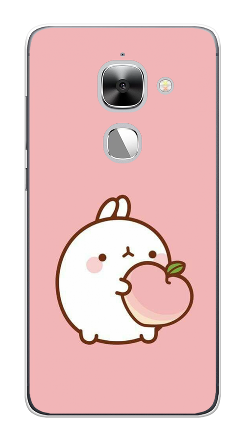 

Чехол Awog на LeEco Le 2/2 Pro / Лееко Ле 2/2 Про "Кролик с персиком", Розовый;бежевый, 140150-1
