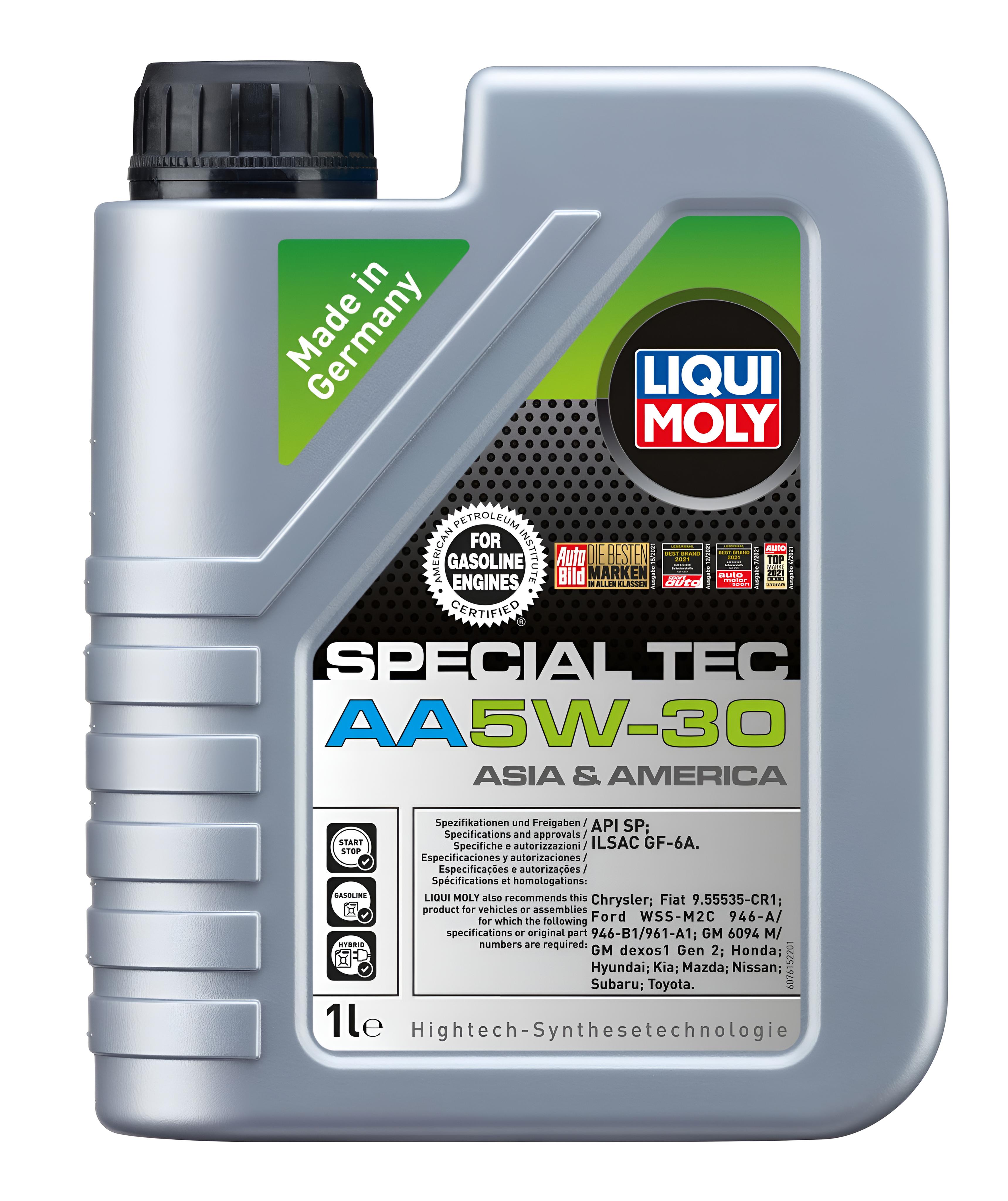 

Моторное масло LIQUI MOLY синтетическое LEICHTLAUF SPECIAL AA 5W30 1л